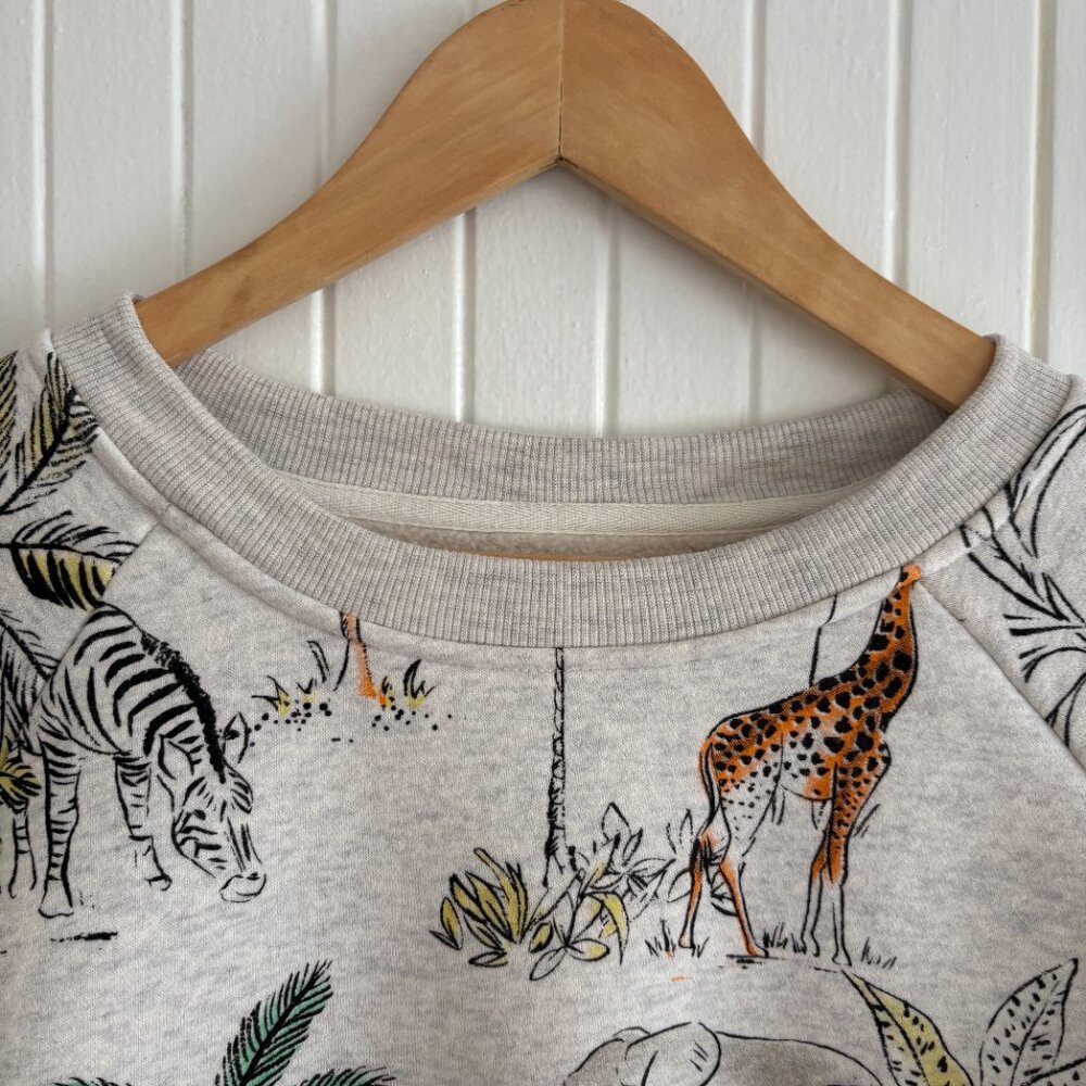 Safari Animal Print Fleece Sweatshirt LA SOUL - Picture 4 of 13
